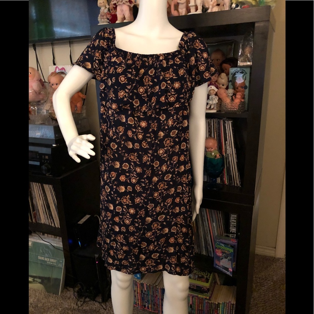 Forever 21 off the shoulder flower dress NWT